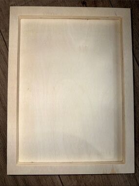 2 Rectangular Wooden Panel in Light Cream